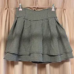 殿堂入り!!美脚になれるスカート♡ インナーパンツ付 千鳥柄 ミシェルマカロンのサムネイル