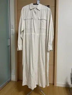 ローリーズファームストライプ ロングシャツワンピース