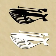 KUJIRA SUP アウトドアカッティングステッカー　2枚組