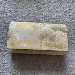 金色の葉模様 和装用バッグ