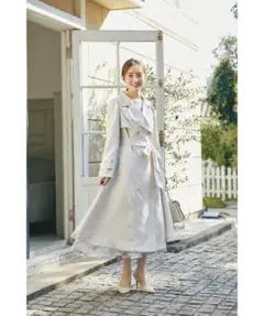 レッド様専用tocco closetウエストりぼん付き後ろチュール切り替え