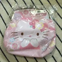 新品　和柄キティ　ガマ口ポシェット サンリオ当たりくじ クジ