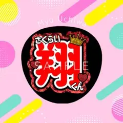 櫻井翔　嵐　名前うちわ