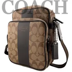 ✨未使用品✨ COACH コーチ ショルダーバッグ　ヘリテージ ストライプ