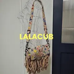 LALACUB_フリンジショルダーバッグ_バタフライ柄のサムネイル