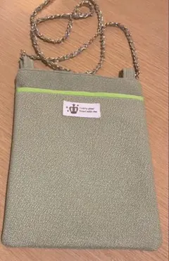 グリーン スマホショルダーバッグ