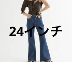 searoomlynn フレアデニム ブーツカット ハイウエストパンツ　24