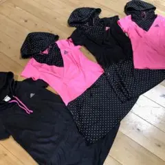 adidas スポーツ ランニング ワンピース トップス 4点セット