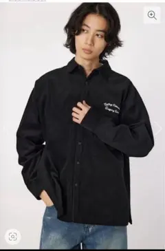 Rodeo Crowns コーデュロイシャツ ブラックのサムネイル