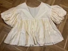 searoomlynnCotton ギャザーパフスリーブブラウス サンドベージュのサムネイル