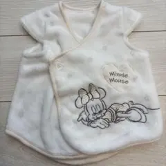 ミニーマウス ベビーベスト 50-70cm ホワイト