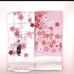 新品　布ごよみ　タオルてぬぐい　しだれ桜　舞妓と桜　今治　タオル　てぬぐい