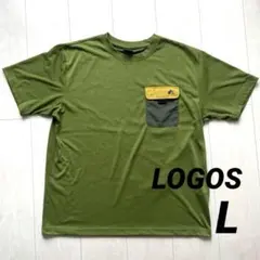 LOGOS ロゴス 半袖Tシャツ 胸ポケット ロゴマーク Lサイズ メンズのサムネイル
