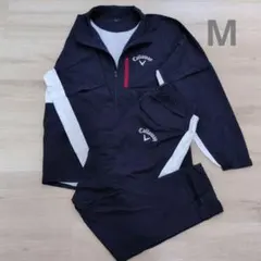 新品 キャロウェイ ウィンドブレーカーM レインウェア 上下セット ゴルフ