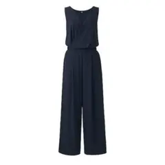 大人気の完売商品！『UNIQLO カシュクールオールインワン』ネイビー/Sサイズ