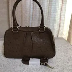 オーストリッチショルダーバッグ ハンドバッグ　最終価格
