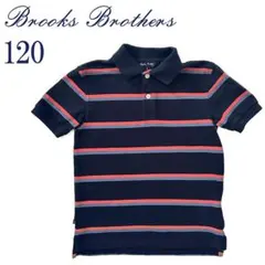 【美品】Brooks Brothers 半袖ポロシャツ 120 ネイビー 男の子