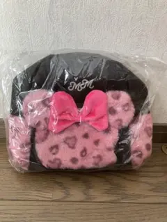 ミニーマウス　ピンクレオパード　パックパック