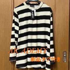 新品　お洒落　ねじり襟　大人レディ　ボーダー M〜L