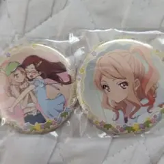 アイカツスターズ 缶バッジ 香澄真昼 香澄夜空 チーズソフトクッキー イオン