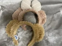 ディズニー 耳付きカチューシャ ベージュ系