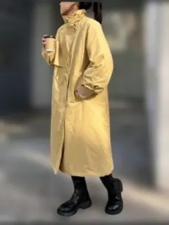 新品未使用チャオパニックティピースタンドカラーボリュームスリーブ中綿ロングコート