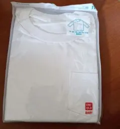 UNIQLO BABY エアリズム コットンTシャツ 110 ホワイト