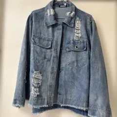 ANAP デニムジャケット ダメージ加工