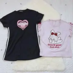 Tシャツワンピース♡スパンコールTシャツ♡120センチセット