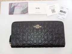 COACH 長財布 レディース ブラック 新品未使用 CC489 - メルカリ