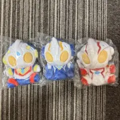 M78 ウルトラマン　ふわふわお座りぬいぐるみ　ウルトラマン　3点セットのサムネイル