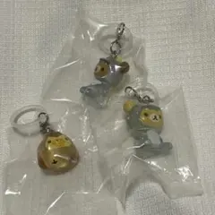 未使用　リラックマ　きょうりゅう着ぐるみフィギュア　めじるしアクセサリー　セット