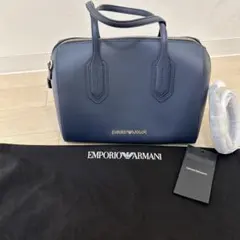 EMPORIO ARMANI ネイビー ハンドバッグ