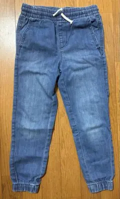 H&M プルオンデニムブルー ジョガーパンツ