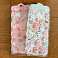 おしりシール シール ぷにぷに ぷっくり 立体シール マシュマロ 動物