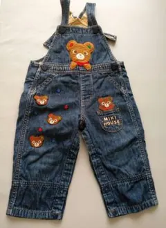 ミキハウス　MIKIHOUSE デニムサロペット