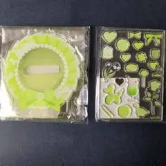 アクリル缶バッジスタンド パーツセット フクヤわたしの推しがいちばん green