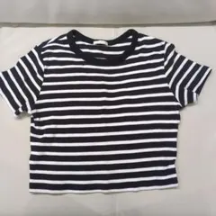 GU ストライプ 半袖Tシャツ