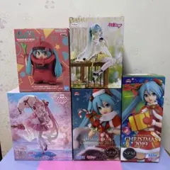 新品未開封品　めっちゃかわいい初音ミクフィギュア5点セット