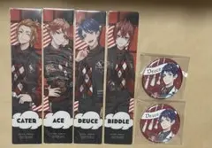 ツイステ  バースデー缶バッジ ハーツラビュル寮 おめかし ユニオン しおり