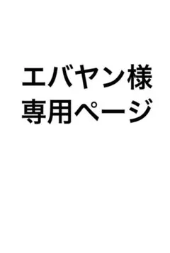 エバヤン様専用ページ