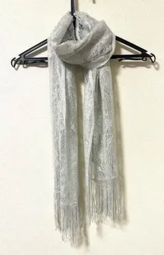 ショール　結婚式　パーティー　ストール　ラメ シルバー