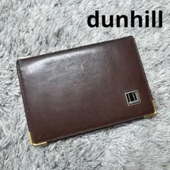 dunhill ダンヒル 名刺入れ カードケース 本革 レザー ブラウン