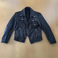 ダブルライダースジャケット ブラック