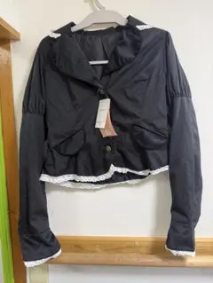 ラスト一点 新品　しまむら 愛野えり コラボ ジャケット 黒 ブラック LLのサムネイル