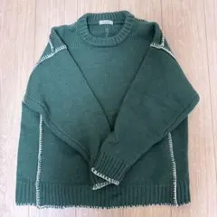 FREAK'S STORE グリーン ニットセーター サイズF