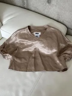 MM6 Maison Margiela ベージュ Vネック 半袖トップス 36のサムネイル