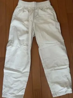 GU ホワイト イージーパンツ S
