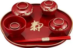 アイプラス お食い初めお祝膳 総朱 松竹梅 男の子用