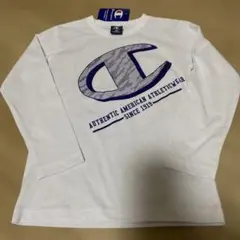 チャンピオン　長袖カットソー　ロンT ホワイト　140